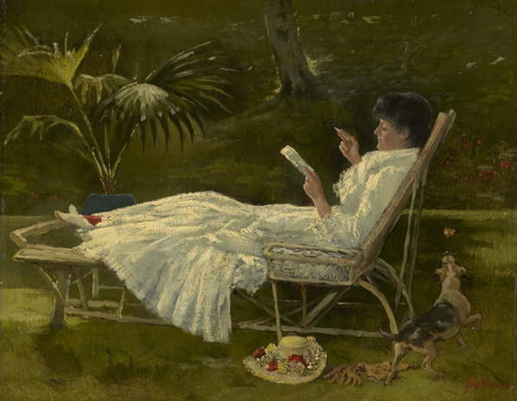 Detail of Woman Reading, c.1910 by Barbour Barbour
