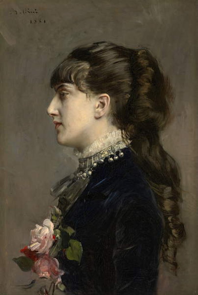 Detail of Madame Céline Leclanché, 1881 by Giovanni Boldini