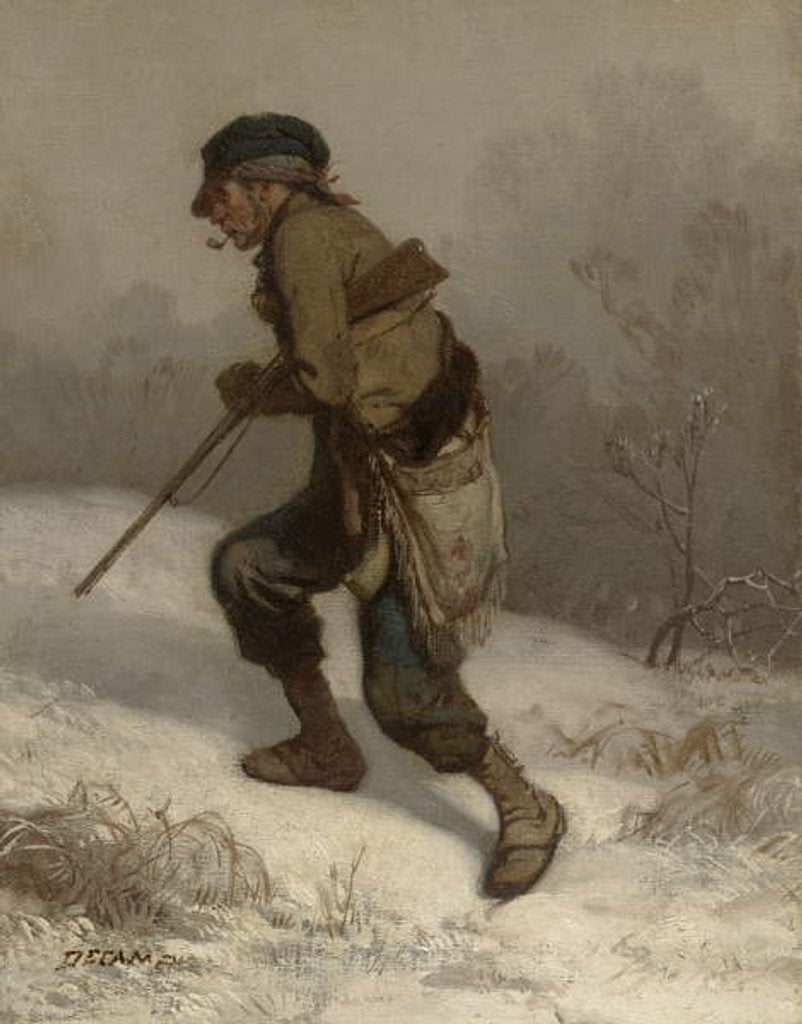 Detail of The Poacher, c.1847 by Alexandre Gabriel Decamps