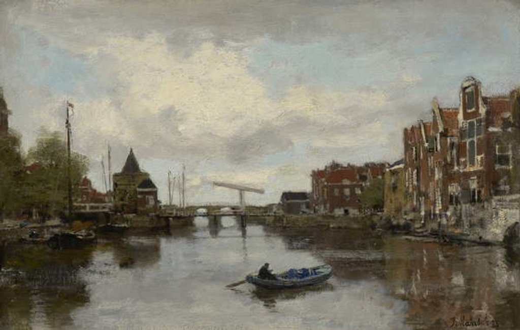 Detail of View of a Dutch Town, 1873 by Jacob Henricus or Hendricus Maris