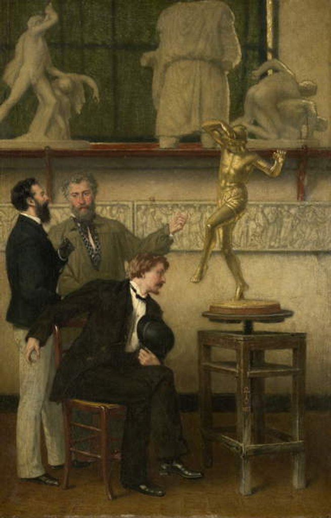 Detail of Artist in His Studio, 1877 by French School