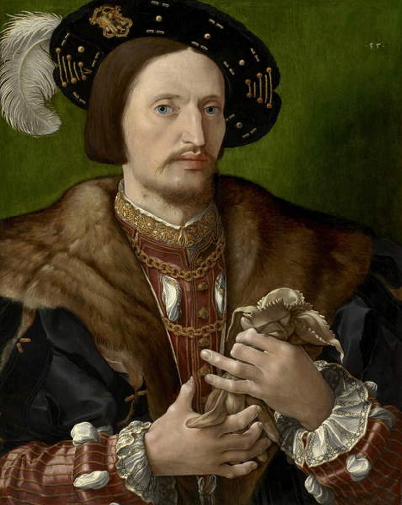 Detail of Portrait of a Gentleman, c.1530 by Jan Gossaert