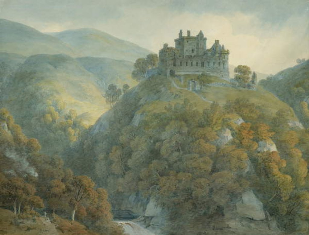 Detail of Castle Campbell, Clackmannanshire, 1813 by Hugh William Williams