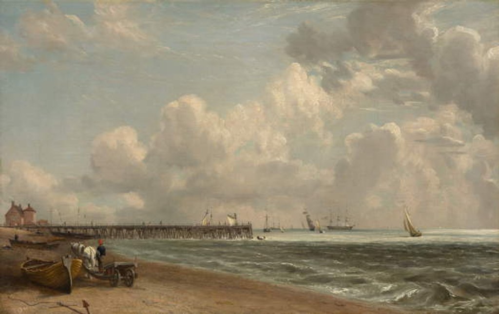 Detail of Yarmouth Jetty, c.1822-23 by John Constable