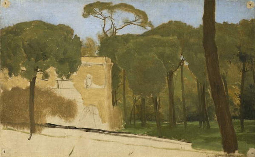 Detail of Pine Trees in a Roman Park, 1876 by Lawrence Alma-Tadema
