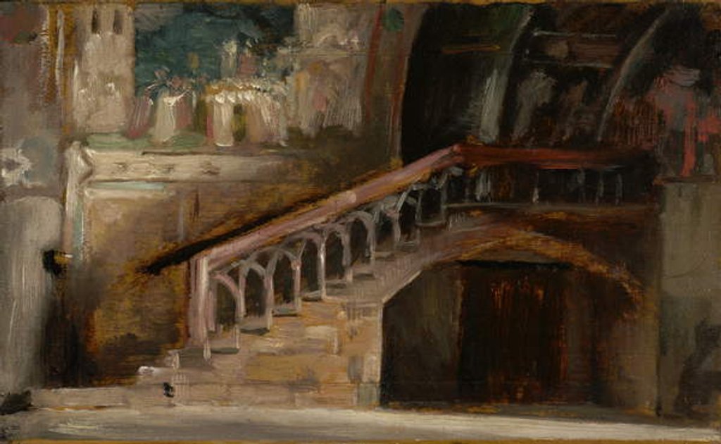 Detail of View in the Lower Church of San Francesco in Assisi, 1876 by Charles Emile Auguste Carolus-Duran