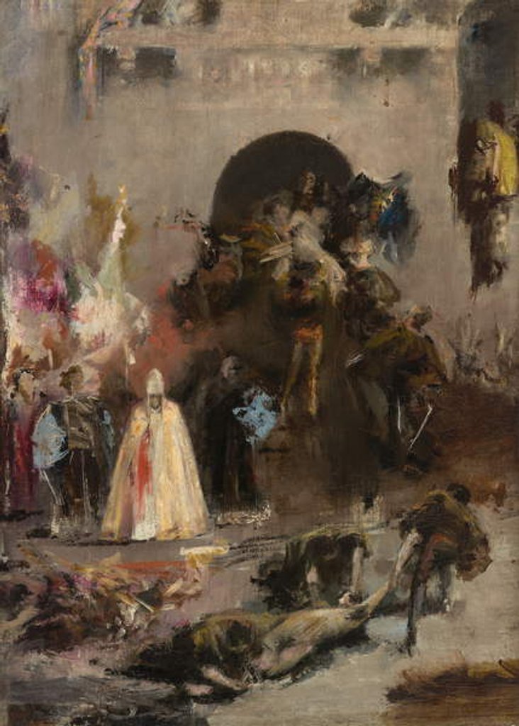 Detail of Scene from the Spanish Inquisition, c.1868-70 by Henri Alexandre Georges Regnault