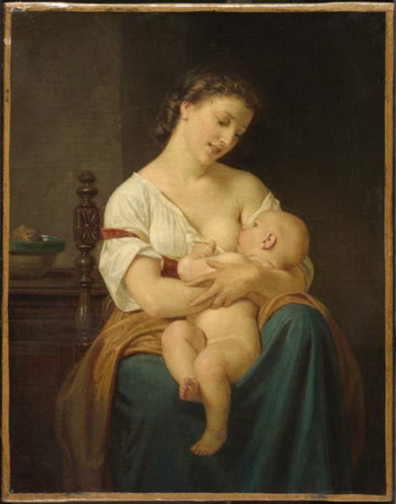 Detail of Mother and Child, c.1869 by Hugues Merle