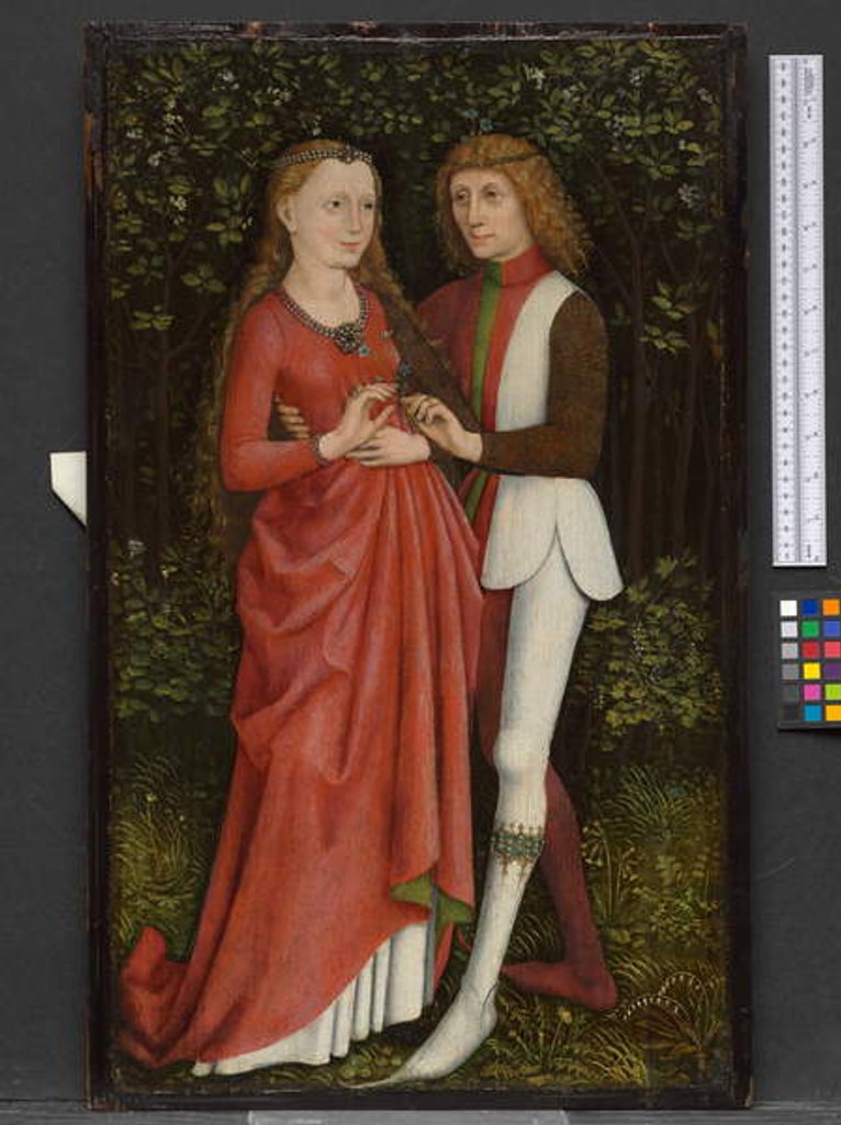 Detail of A Bridal Couple, c.1470 by German School