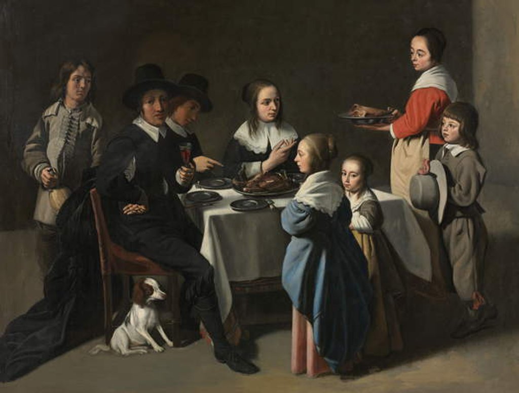Detail of A Family Meal, c.1645-55 by Le Nain Brothers