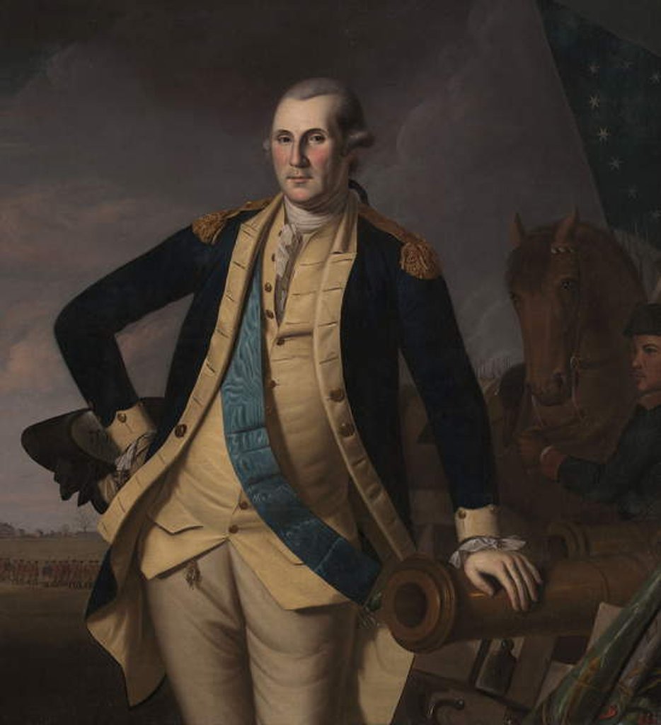 Detail of George Washington at the Battle of Princeton, c.1779 by Charles Willson Peale