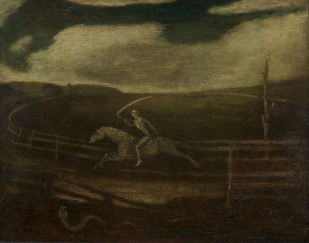 Detail of The Race Track, or Death on a Pale Horse, c.1896-1908 by Albert Pinkham Ryder