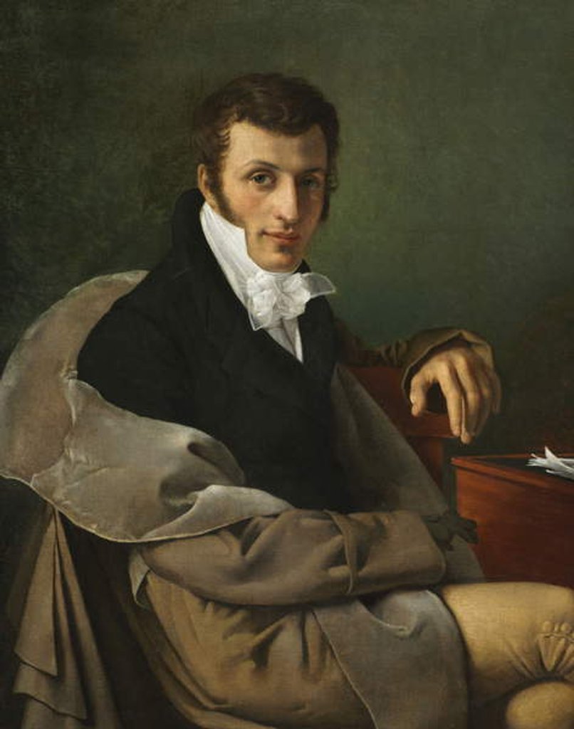 Detail of Self-Portrait, c.1812 by Joseph Paelinck