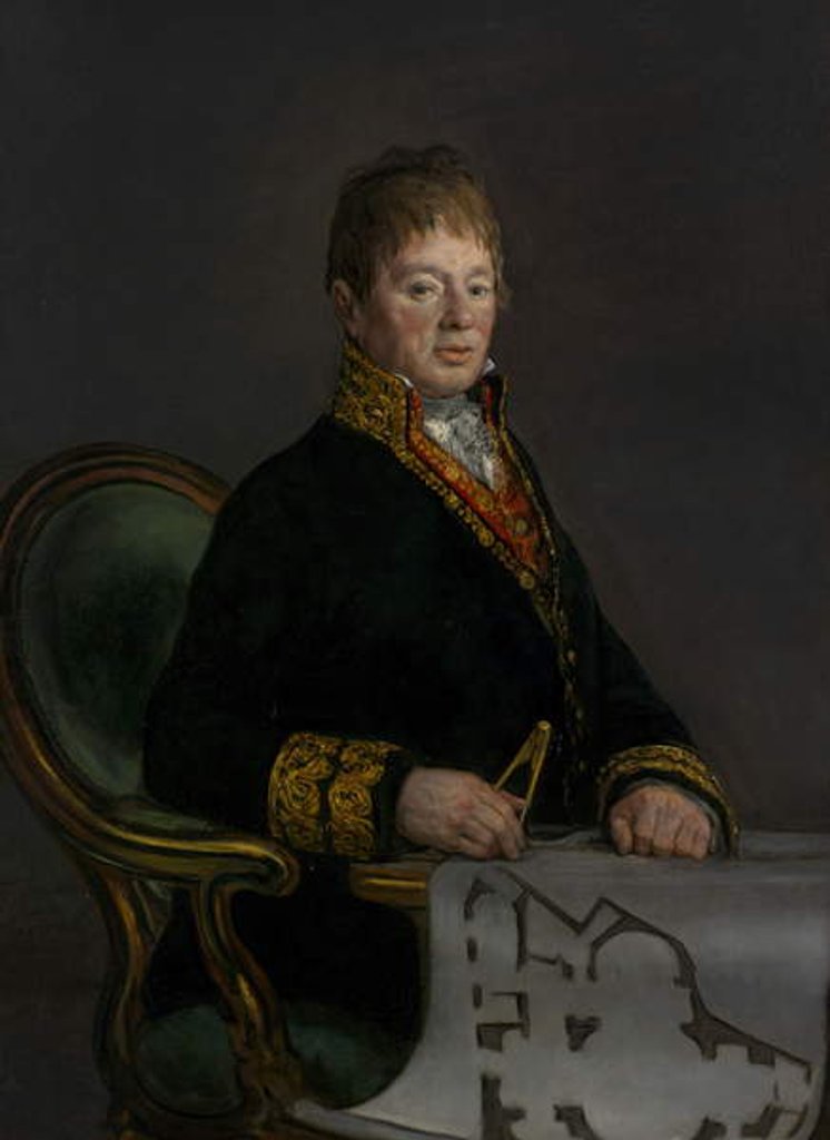 Detail of Portrait of Don Juan Antonio Cuervo, 1819 by Francisco Jose de Goya y Lucientes