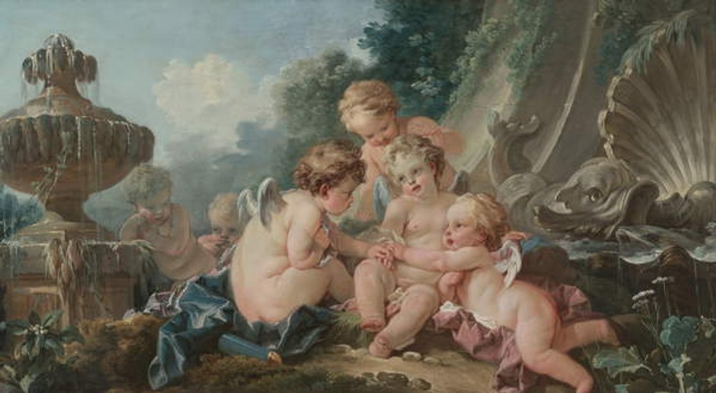 Detail of Cupids in Conspiracy, 1740s by Francois Boucher
