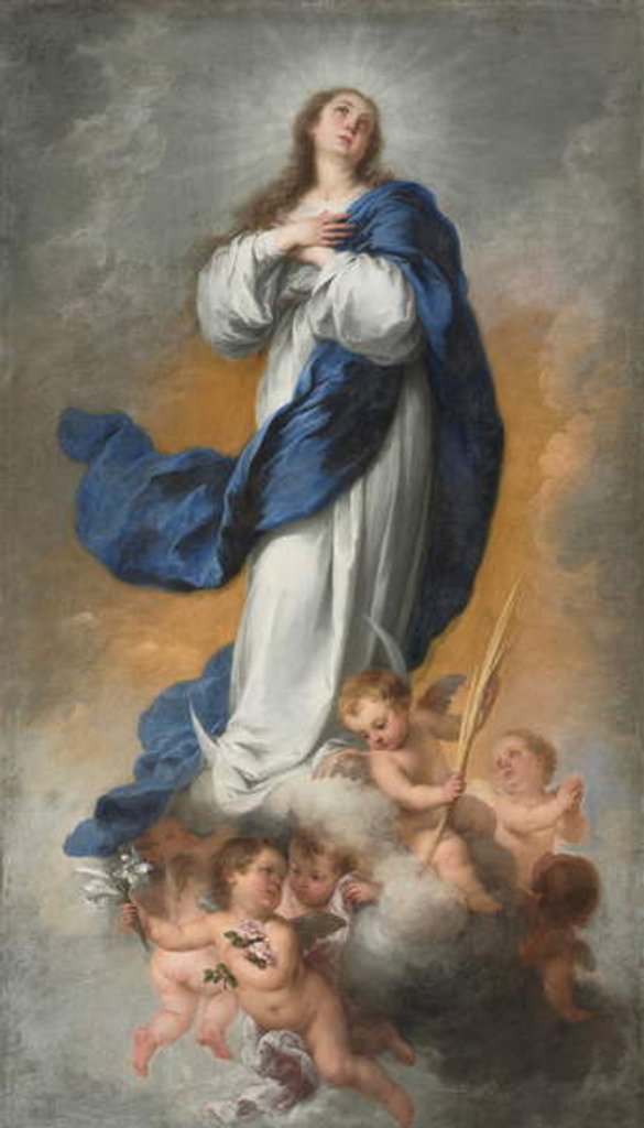 Detail of The Immaculate Conception, c.1680 by Bartolome Esteban Murillo