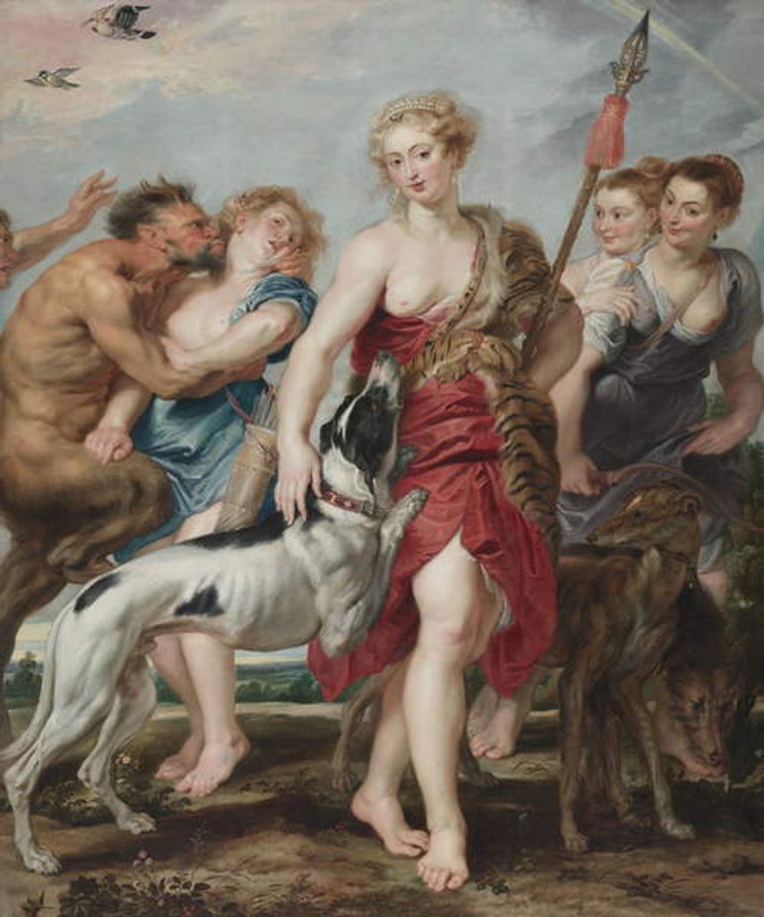 Detail of Diana and Her Nymphs Departing for the Hunt, c.1615 by Peter Paul Rubens