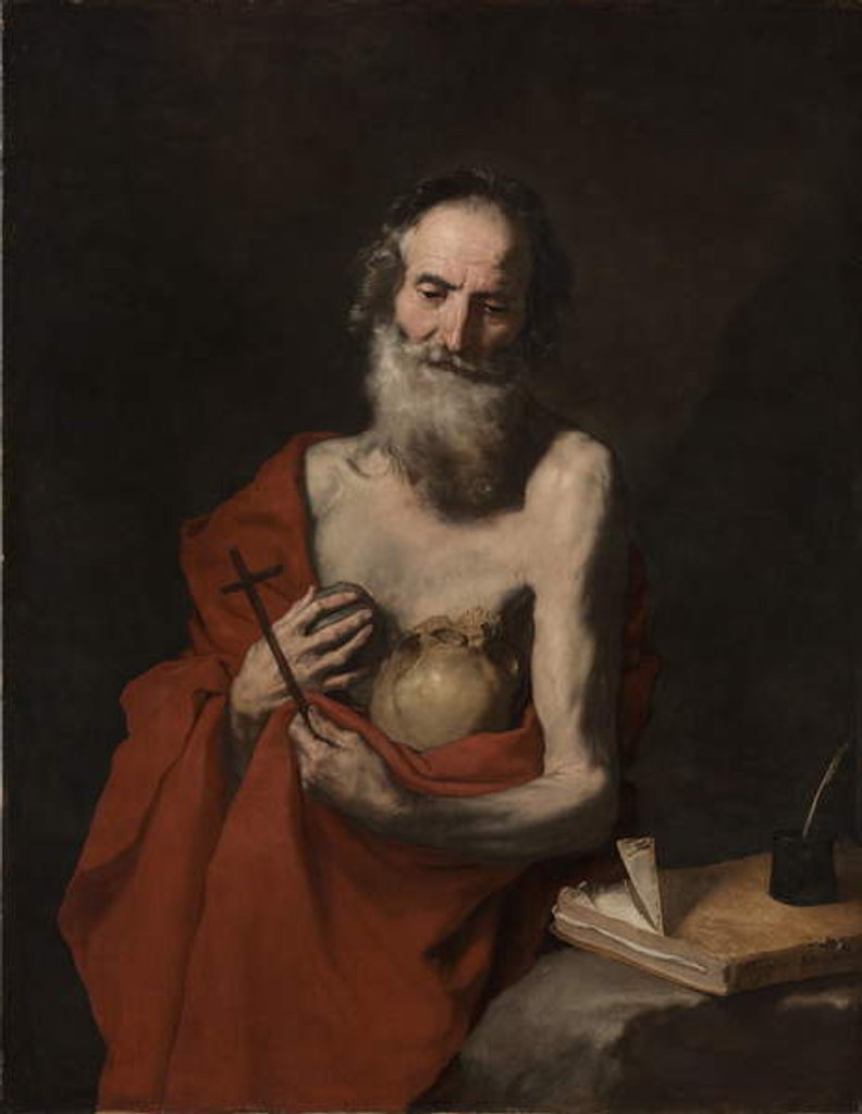 Detail of St. Jerome, c.1638-1640 by Jusepe de Ribera