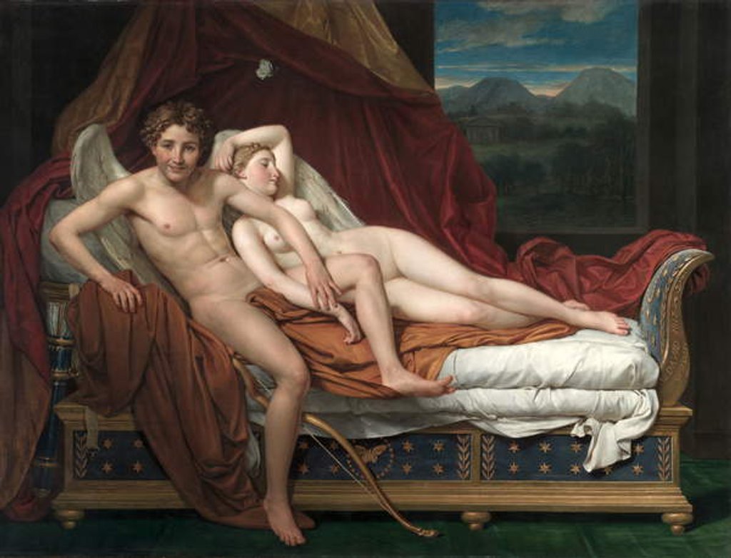 Detail of Cupid and Psyche, 1817 by Jacques Louis David