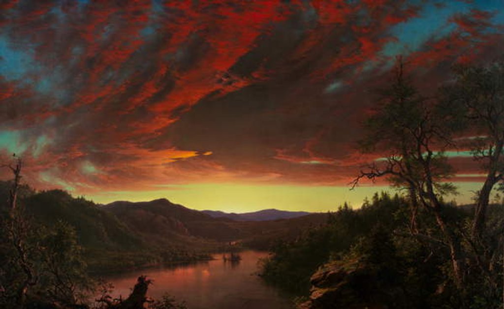 Detail of Twilight in the Wilderness, 1860 by Frederic Edwin Church