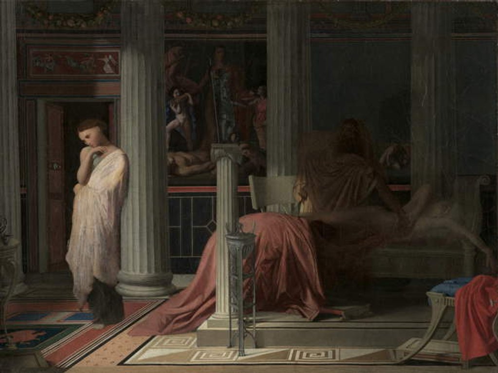 Detail of Antiochus and Stratonice, c.1838 by Jean Auguste Dominique Ingres