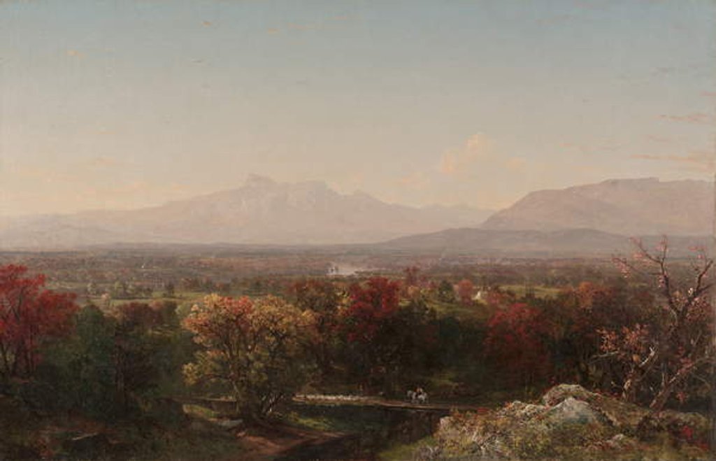 Detail of An October Day in the White Mountains, 1854 by John Frederick Kensett