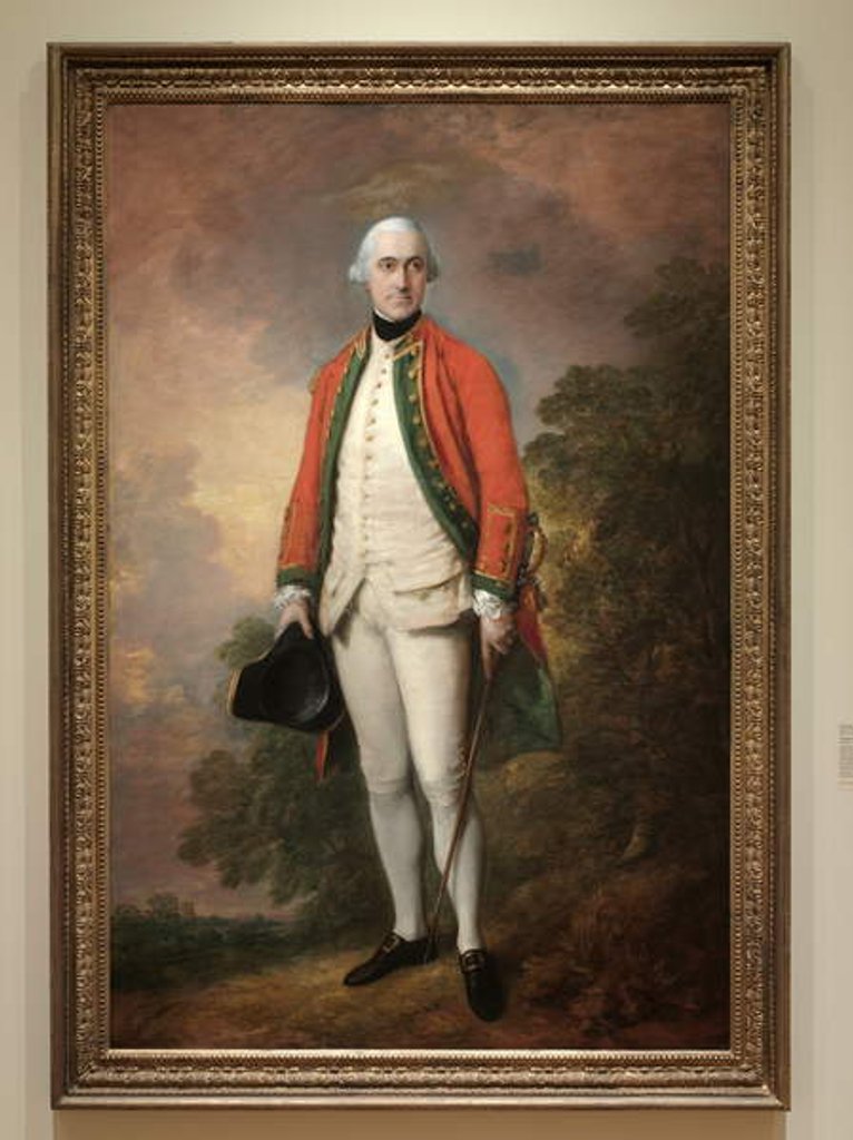 Detail of Portrait of George Pitt, First Lord Rivers, c.1768-1769 by Thomas Gainsborough