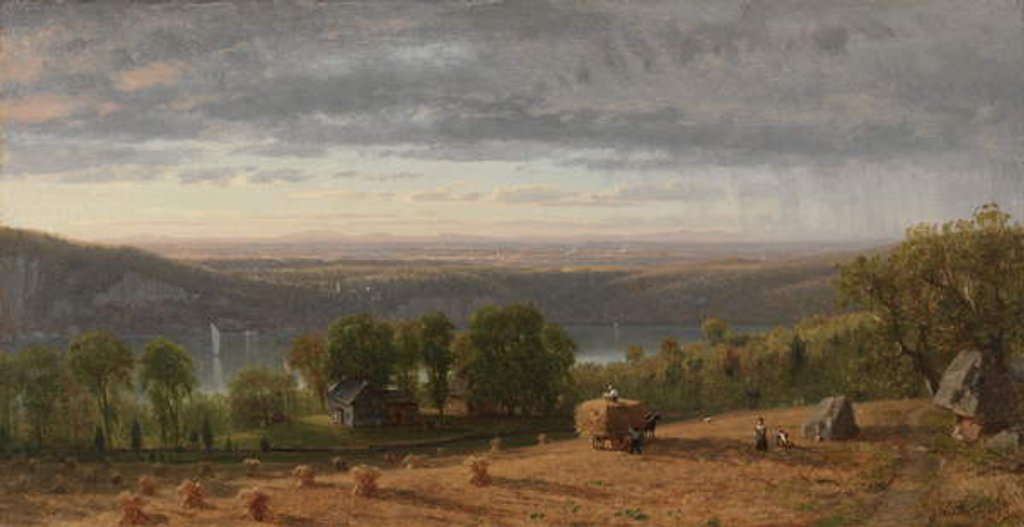 Detail of Landscape with Haywain, 1861 by Thomas Worthington Whittredge