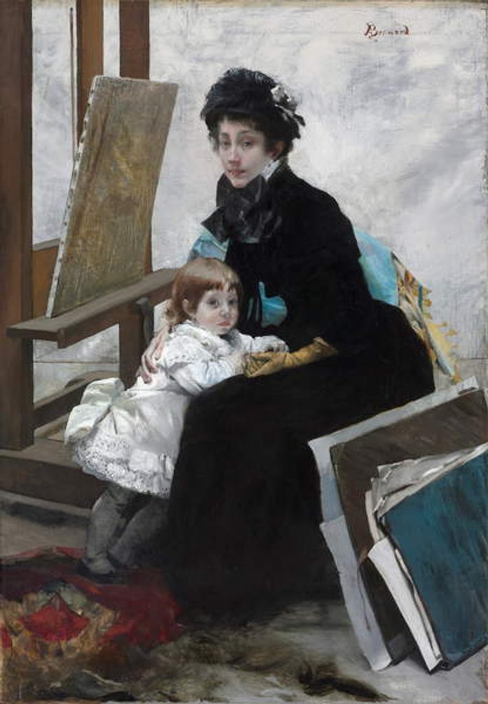Detail of Madeleine Lerolle and Her Daughter Yvonne, c.1879-1880 by Paul Albert Besnard