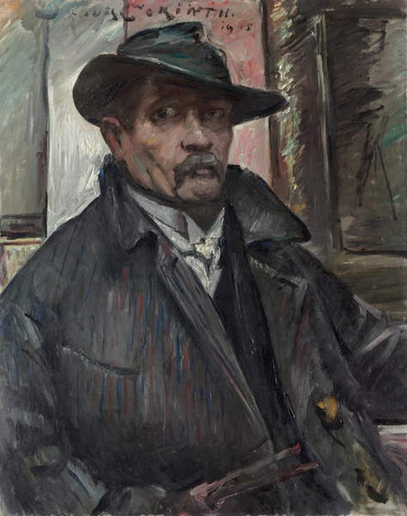 Detail of Self-Portrait with Hat and Coat, 1915 by Lovis Corinth