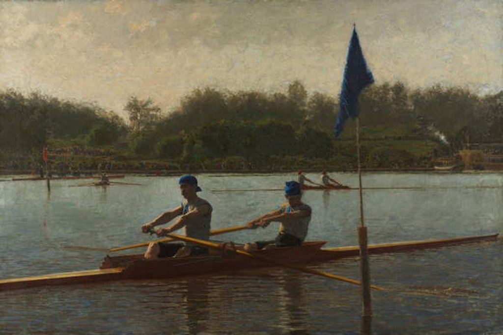Detail of The Biglin Brothers Turning the Stake, 1873 by Thomas Cowperthwait Eakins