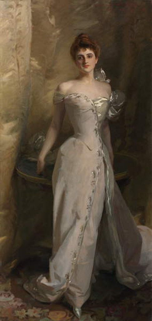 Detail of Portrait of Lisa Colt Curtis, 1898 by John Singer Sargent