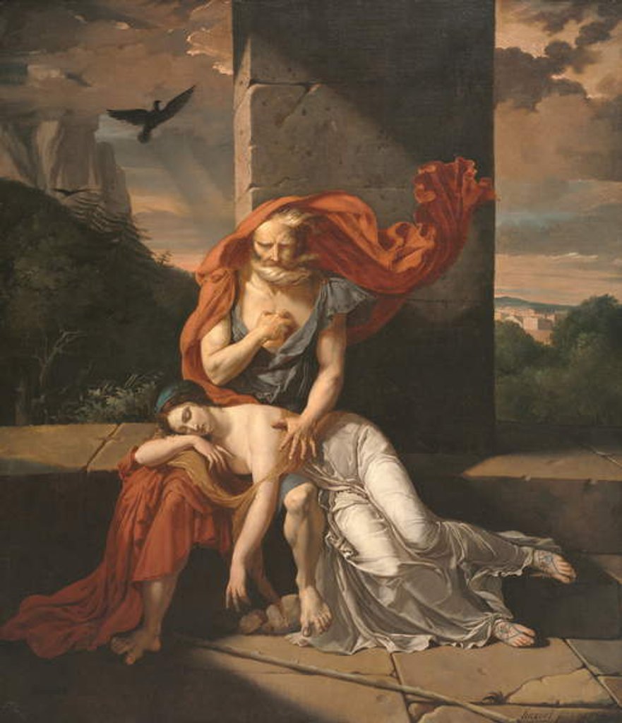 Detail of Oedipus at Colonus, 1798 by Fulchran Jean Harriet