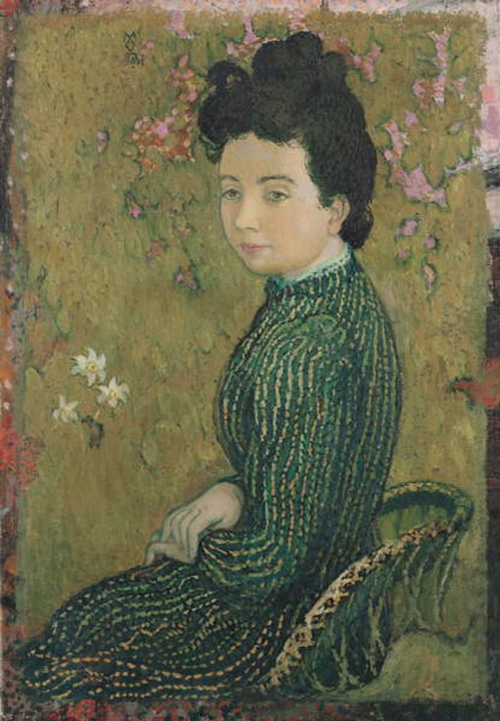 Detail of Eva Meurier in a Green Dress, 1891 by Maurice Denis