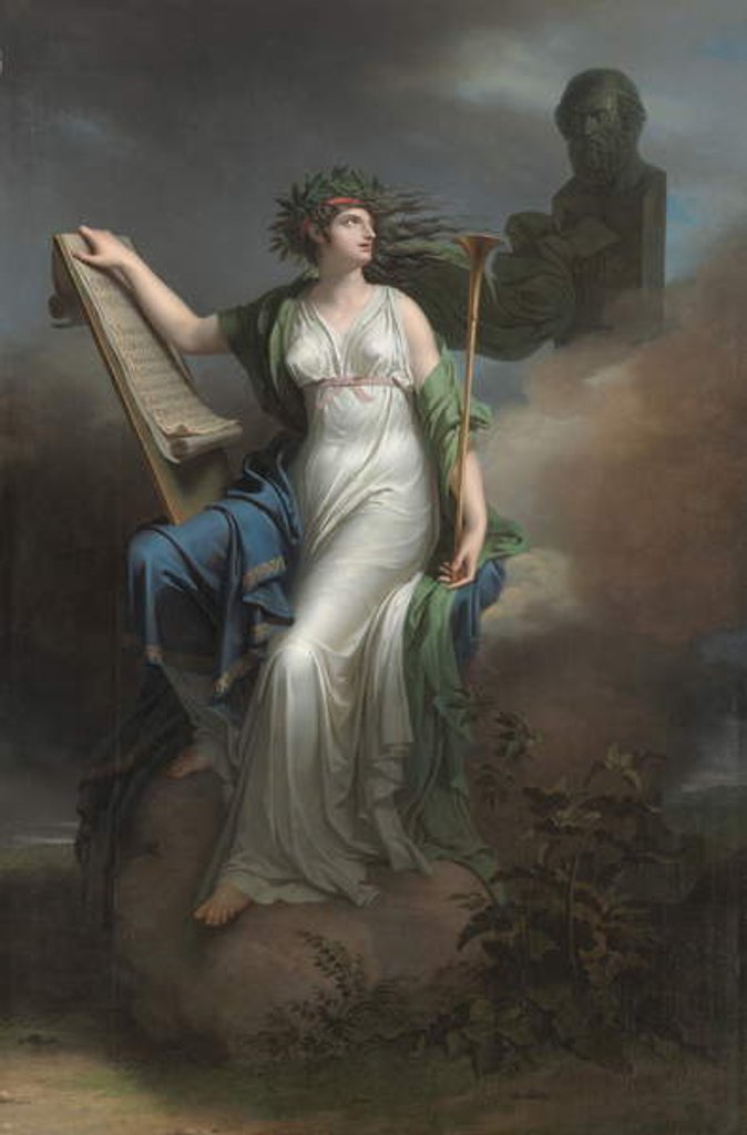 Detail of Calliope, Muse of Epic Poetry, 1789 by Charles Meynier