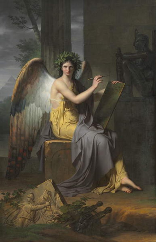 Detail of Clio, Muse of History, 1800 by Charles Meynier