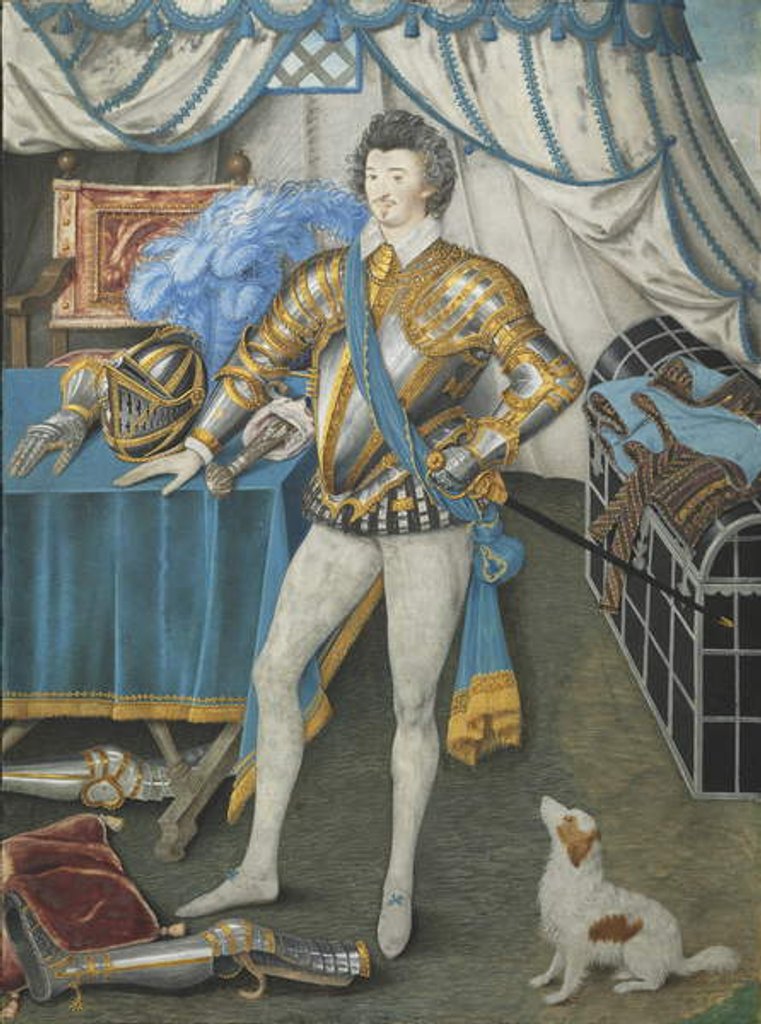 Detail of Portrait of Sir Anthony Mildmay, Knight of Apethorpe, Northants, c.1590-93 by Nicholas Hilliard