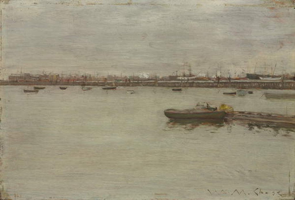 Detail of Gray Day on the Bay, c.1886 by William Merritt Chase