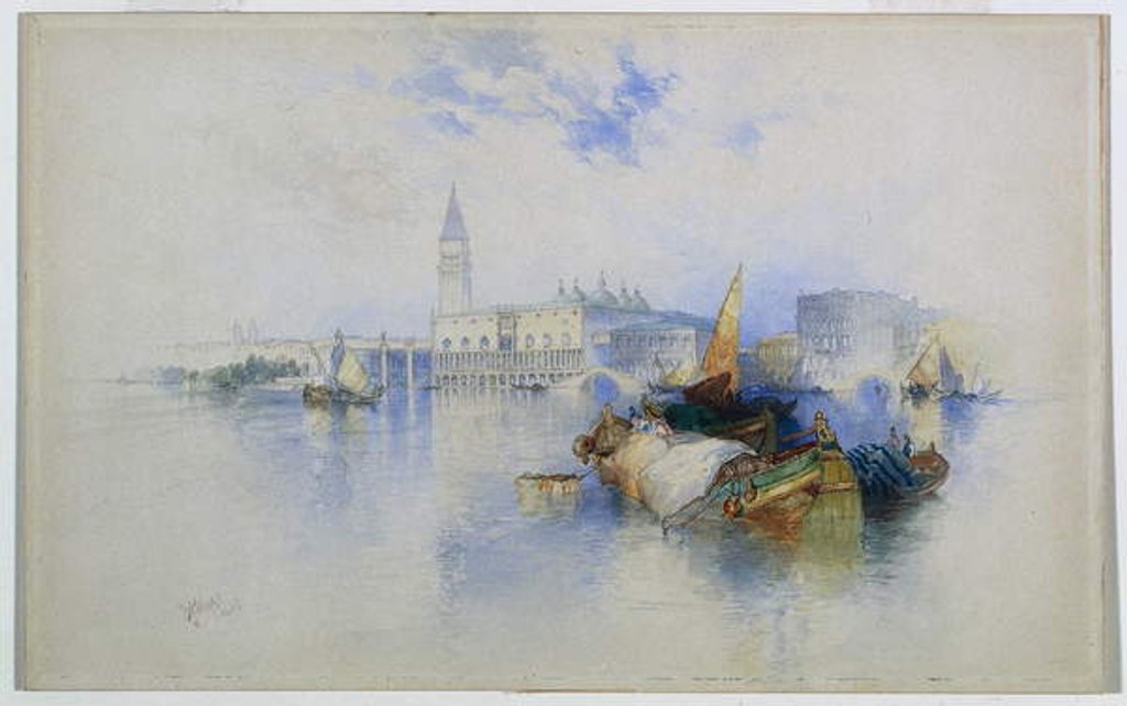 Detail of Basin of San Marco, 1897 by Thomas Moran