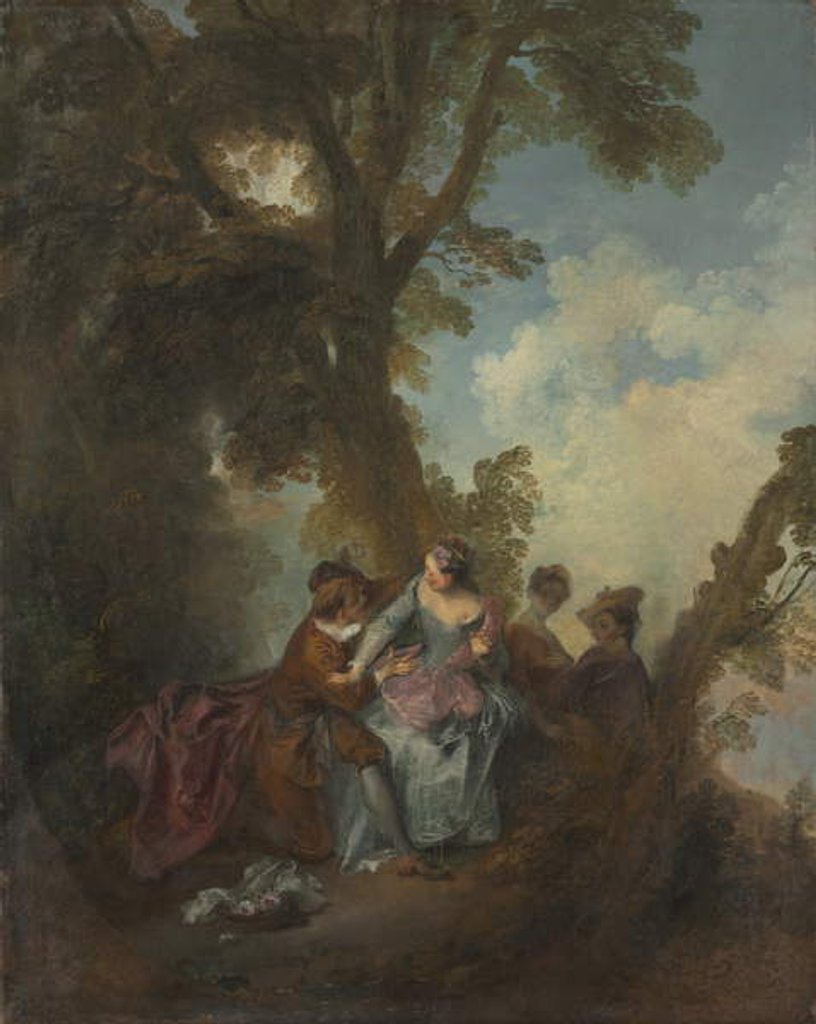 Detail of Declaration of Love, c.1720 by Nicolas Lancret