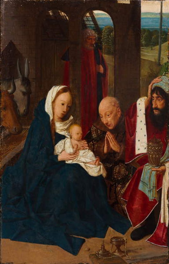 Detail of The Adoration of the Magi, 1480s by Geertgen tot Sint Jans