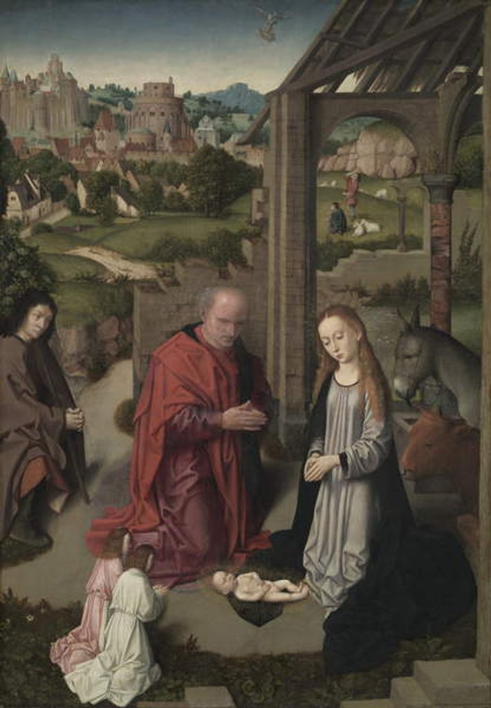 Detail of The Nativity, c.1485-90 by Gerard David