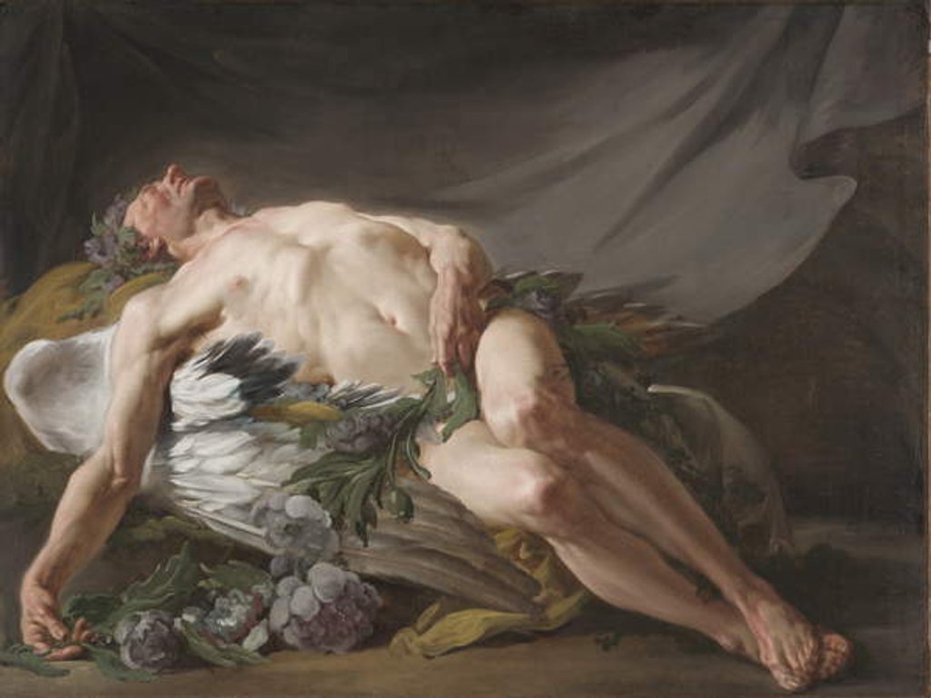Detail of Sleep, c.1771 by Jean Bernard Restout