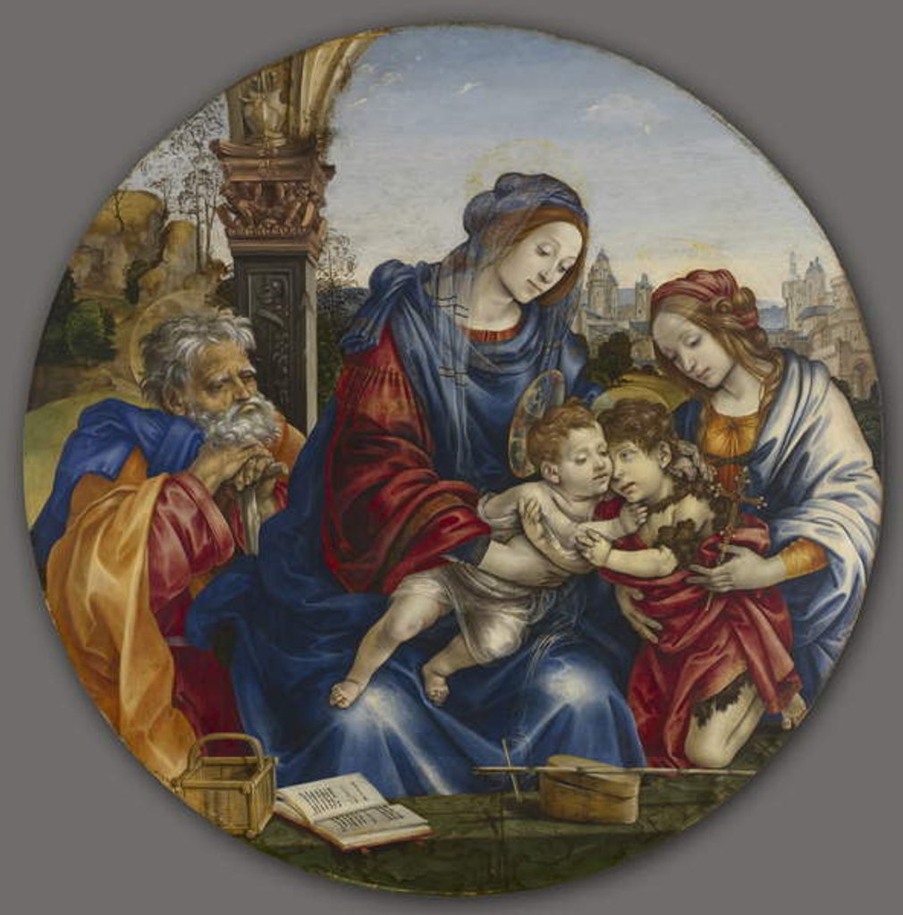 Detail of The Holy Family with Saint John the Baptist and Saint Margaret, c.1495 by Filippino Lippi