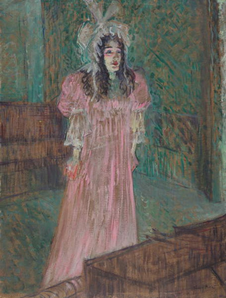 Detail of May Belfort, 1895 by Henri de Toulouse-Lautrec