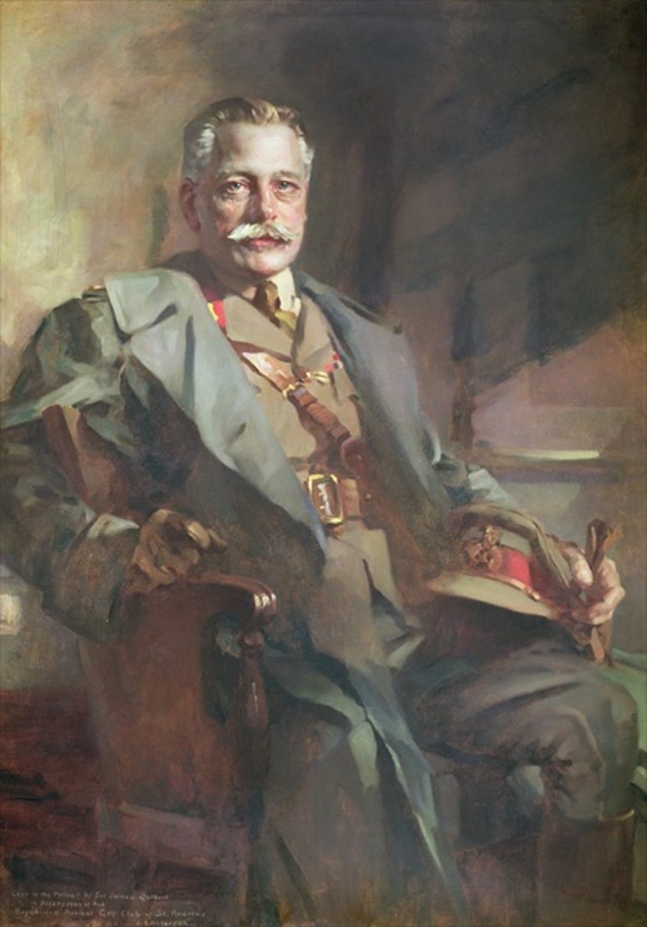 Detail of Field Marshal Earl Haig of Bemersyde, copy after Sir James Guthrie by J.B.A. Anderson