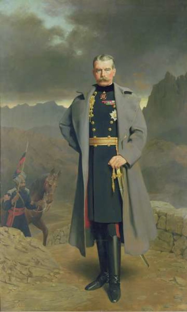 Detail of Field Marshal Earl Kitchener of Khartoum by John Collier