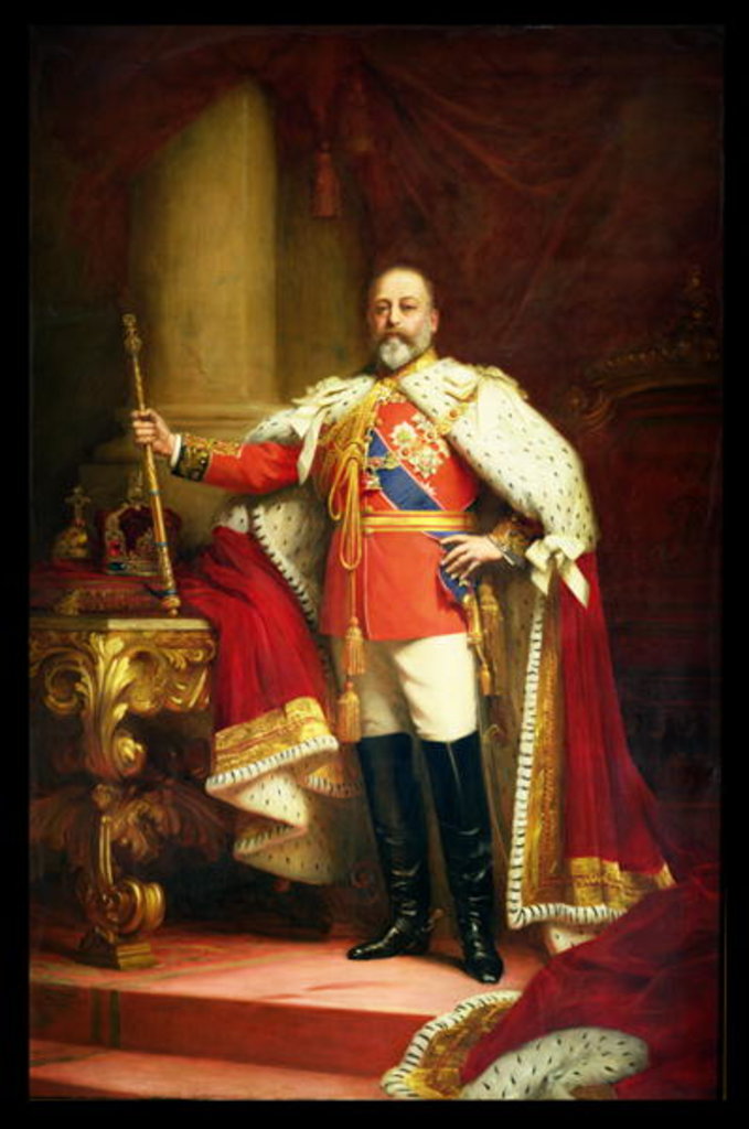 Detail of King Edward VII, 1902 by Samuel Luke Fildes