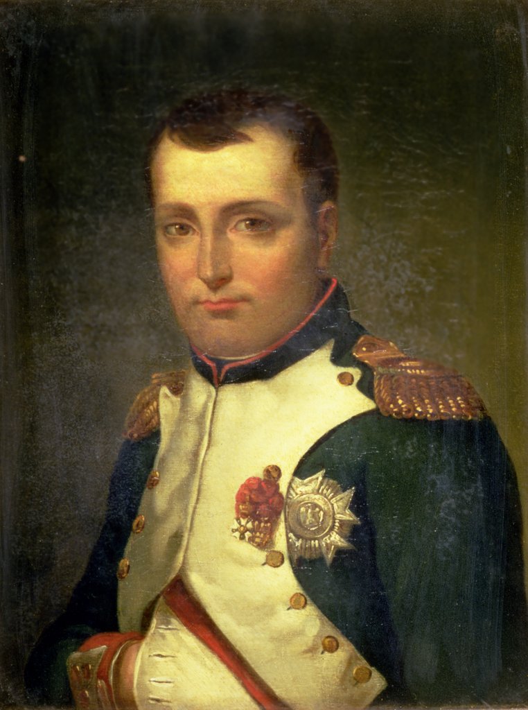Detail of Napoleon Bonaparte by Jacques Louis David