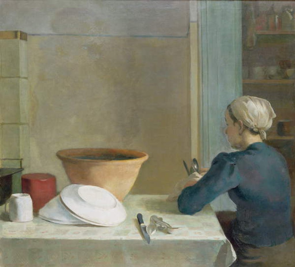 Detail of In the Kitchen, c.1930 by Pawel Marian Dadlez